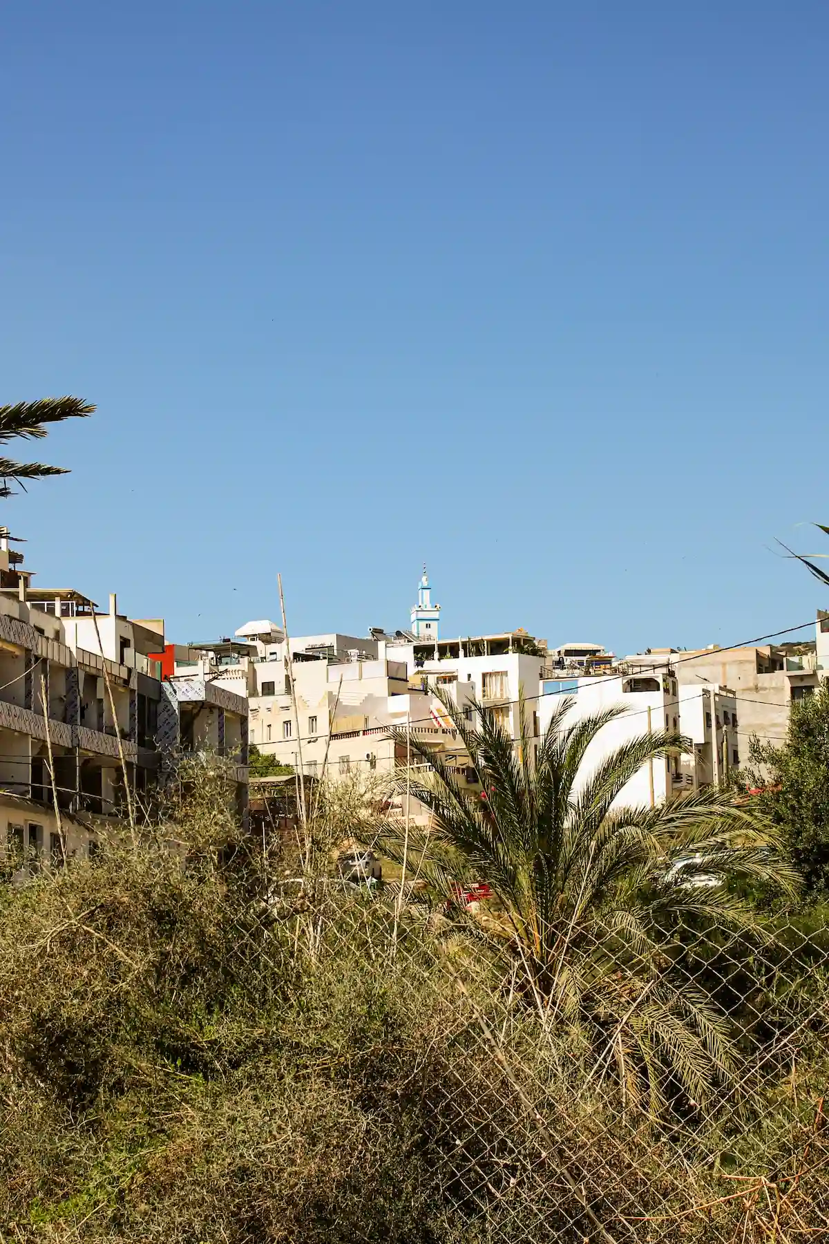 Surf coastline in Tamraght Morocco near Green Waves Surf Camp