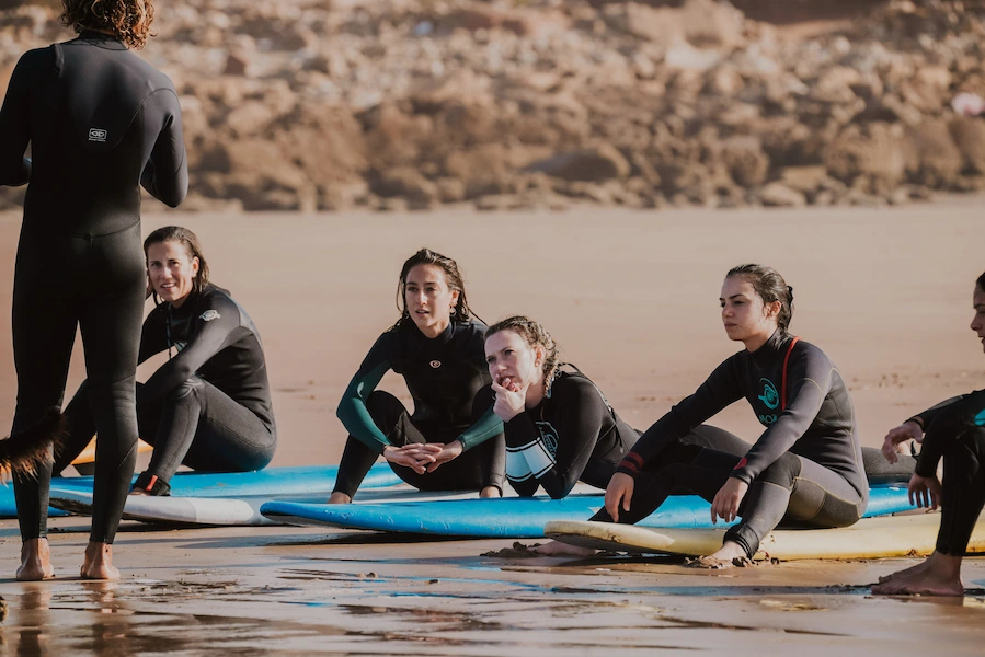Surf coaching in Tamraght Morocco